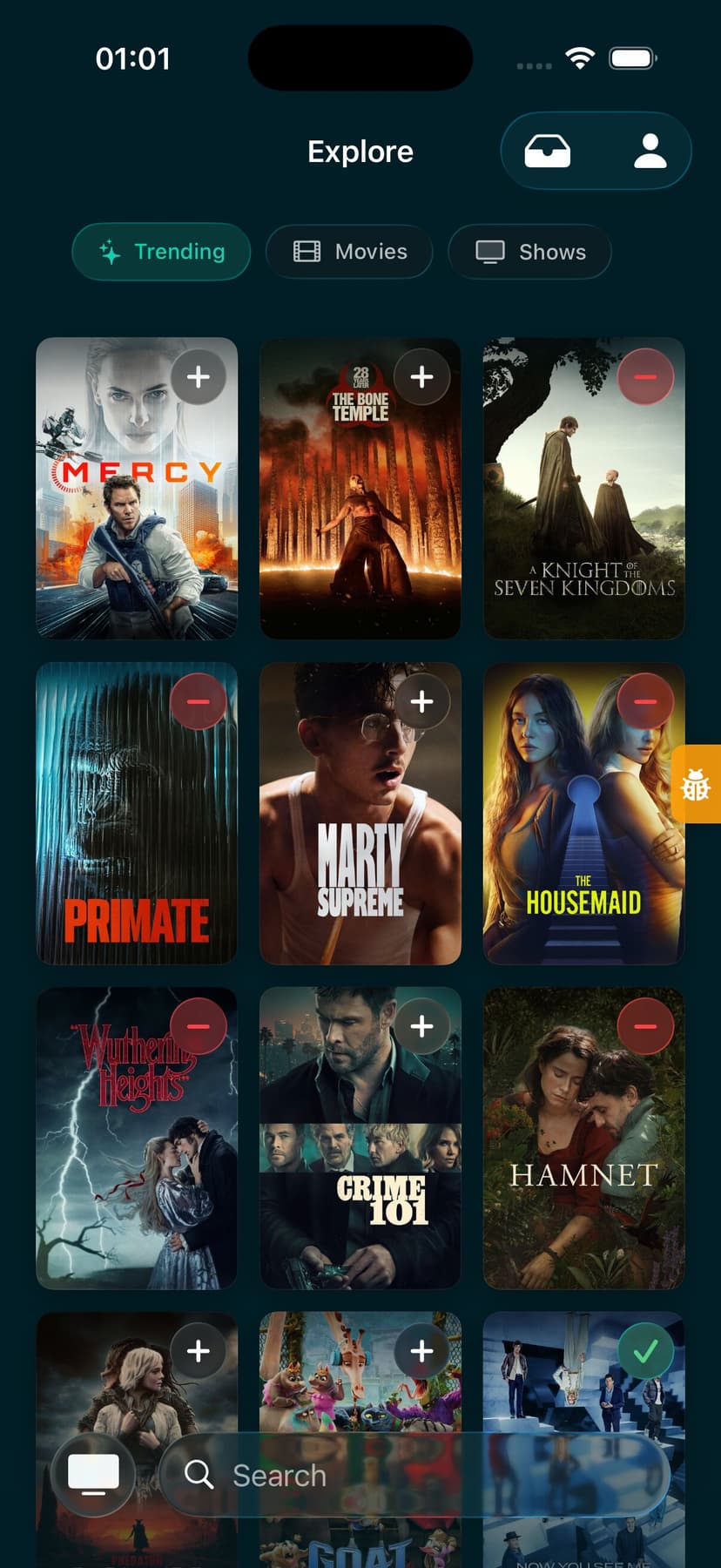 Mediabuddy app — Add